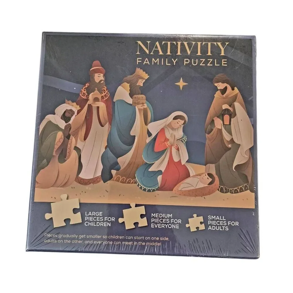 Deseret Book Nativity Family Puzzle 500 Piece New Sealed Christmas Holiday